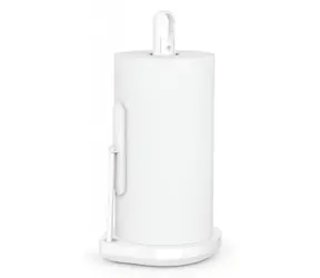 Simplehuman Zásobník papírových utěrek + pumpička na čisticí přípravek bílá / 177 ml