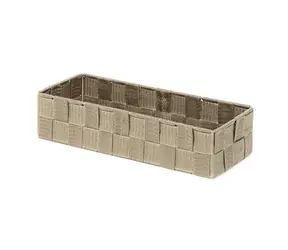 Compactor TEX - košík L Taupe (šedo-béžová) / Úložný organizér do zásuvky / 30 x 12 x 7 cm 