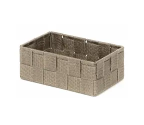 Compactor TEX - košík M Taupe (šedo-béžová) / Úložný organizér do zásuvky / 18 x 12 x 7 cm