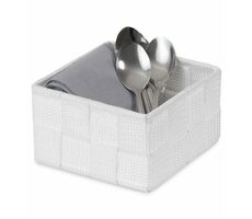 Compactor TEX - košík S bílá / Úložný organizér do zásuvky / 12 x 12 x 7 cm