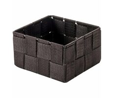 Compactor TEX - košík S čokoládová / Úložný organizér do zásuvky / 12 x 12 x 7 cm