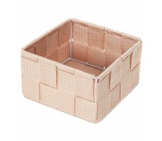 Compactor TEX - košík S růžová / Úložný organizér do zásuvky / 12 x 12 x 7 cm