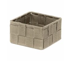 Compactor TEX - košík S Taupe (šedo-béžová) / Úložný organizér do zásuvky / 12 x 12 x 7 cm