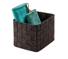 Compactor TEX - košík vysoký čokoládová / Úložný organizér do zásuvky / 19 x 14 x 13 cm