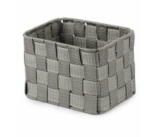 Compactor TEX - košík vysoký šedá / Úložný organizér do zásuvky / 19 x 14 x 13 cm