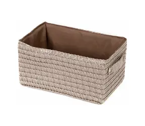 Compactor LILOU Taupe - šedo-béžová / Úložný košík tkaný polypropylen / 23 x 15 x 12 cm