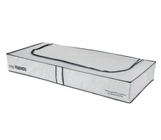 Compactor Life Nízký textilní úložný box bílá / 108 x 45 x15 cm / polypropylén