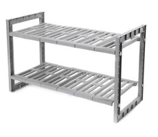 Compactor Nastavitelná polička pod umyvadlo světle šedá / 50/76 x 30 x 40cm