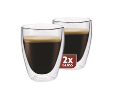 Maxxo coffee dvoustěnné termo sklenice 235 ml 2ks