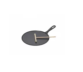 Le Creuset Cast Iron Pánev na palačinky 27 cm černá