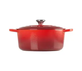 Le Creuset Signature Hrnec s poklicí 22 cm červená