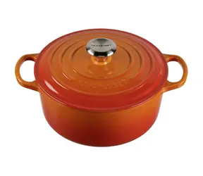 Le Creuset Signature Hrnec s poklicí 24 cm oranžová