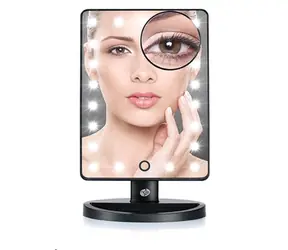 RIO Touch Dimmable Cosmetic Mirror / Kompaktní kosmetické zrcadlo / 1x a 10x zvětšení / stmívatelné