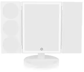 RIO Full Size LED Illuminated Makeup Mirror / Kosmetické zrcadlo skládací se zvětšovacími zrcátky