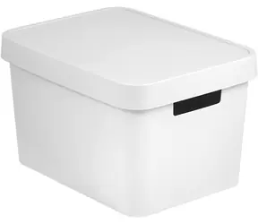 Curver Infinity Úložný box s víkem - Pevný 17 l bílá