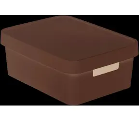Curver Infinity Úložný box s víkem 11 l světle-šedá / 36 x 14 x 27 cm
