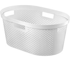 Curver Infinity Dots Koš na prádlo 40 l bílá 