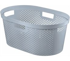 Curver Infinity Dots Koš na prádlo 40 l šedá
