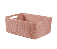 Curver Jute M Úložný box 12 l růžová / 36 x 15 x 28 cm