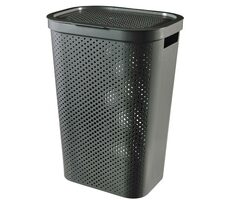 Curver Infinity Dots Koš na prádlo 60 l grafitová