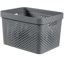 Curver Infinity Dots Úložný box 17 l šedá / 36 x 27 x 22 cm