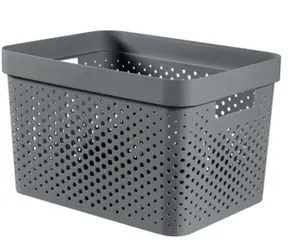 Curver Infinity Dots Úložný box 17 l šedá / 36 x 27 x 22 cm