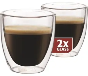 Maxxo Termo sklenice Espresso 80ml 2ks