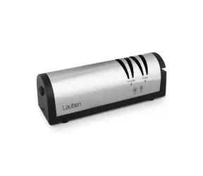 Lauben Knife Sharpener 4700SB stříbrná / Elektrický brousek / 18 W / 2 stupně broušení 