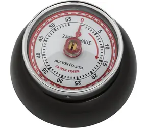 ZASSENHAUS 72310 Speed Retro Kuchyňská magnetická minutka černá / průměr 7 cm