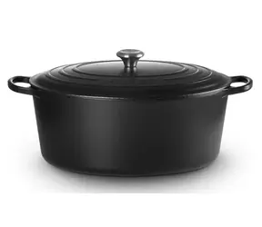 Le Creuset Signature Oválný hrnec s poklicí 40 cm černá