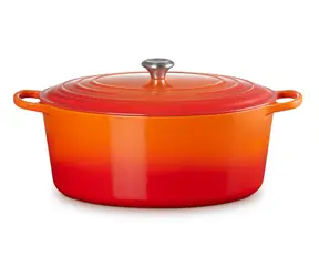 Le Creuset Signature Oválný hrnec s poklicí 40 cm oranžová