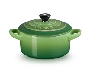 Le Creuset Mini hrnec s poklicí 10 cm zelená