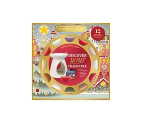 Yankee Candle vánoční set 2024 aromalampa a vonné vosky 
