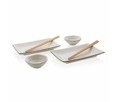Ukiyo Jídelní set na sushi pro dva bílá / 2ks 