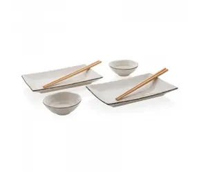 Ukiyo Jídelní set na sushi pro dva bílá / 2ks 