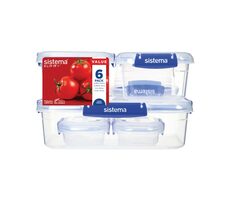 Sistema KLIP IT PLUS Sada 6 krabiček na potraviny / 2x 180 ml / 2x 400 ml / 1x 1 l / 1x 2.2 l
