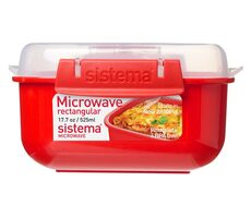Sistema Microwave Krabička na ohřev jídla 525 ml červená