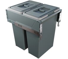 Elletipi BLOCK 2.0 35+35 L Vestavný výsuvný odpadkový koš (PBR A4745A) / pro skříňky o šířce 45 cm 