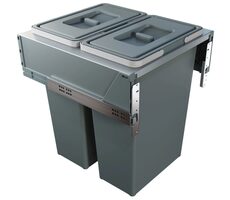 Elletipi BLOCK 2.0 35+35 L Vestavný výsuvný odpadkový koš (PBR A4750A) / pro skříňky o šířce 50 cm 