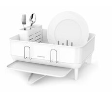 Simplehuman Compact Odkapávač na nádobí bílá / rám z bílé oceli / plast FPP