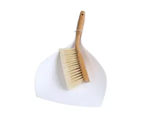 Thema Lux TP10 Smetáček s lopatkou / Bambus / polypropylen / hnědo-bílá