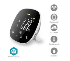 Nedis Monitor kvality ovzduší  / Wi-Fi / Včetně displeje / SmartLife / Android & iOS 