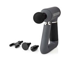Nedis HCMSG300 šedá / Sportovní masážní pistole / Li-Ion / 6 režimů  / USB 