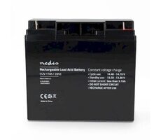 Nedis Dobíjecí olověný akumulátor / Olověné / Dobíjecí / 12 V / 17000 mAh