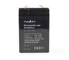 Nedis Dobíjecí olověný akumulátor / Olověné / Dobíjecí / 6 V / 4000 mAh