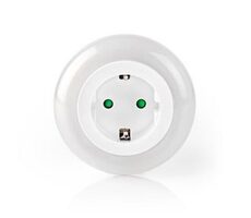 Nedis LNLGSOCK01 / LED Noční světlo do zásuvky / senzor / 3680 W / 10 lm / bílá-modrá-zelená