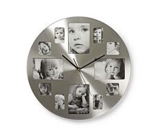 Nedis Nástěnné hodiny stříbrná / Průměr: 400 mm / Kov 