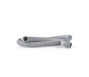 Nedis Vypouštěcí Hadice šedá / 22 mm / 19 mm / 0.5 Bar / 60 °C / 1.50 m / Aplikace: Myčka & Pračka 