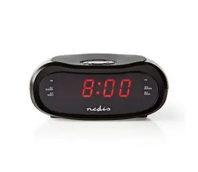 Nedis Digitální budík s rádiem / LED Displej / Promítání času / AM / FM / Funkce odloženého buzení / Časovač vypnutí 