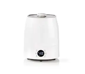 Nedis Zvlhčovač vzduchu bílo-šedá / 110 W / S chladnou a teplou mlhou / 5.5 l / Vlhkoměr / Časovač 